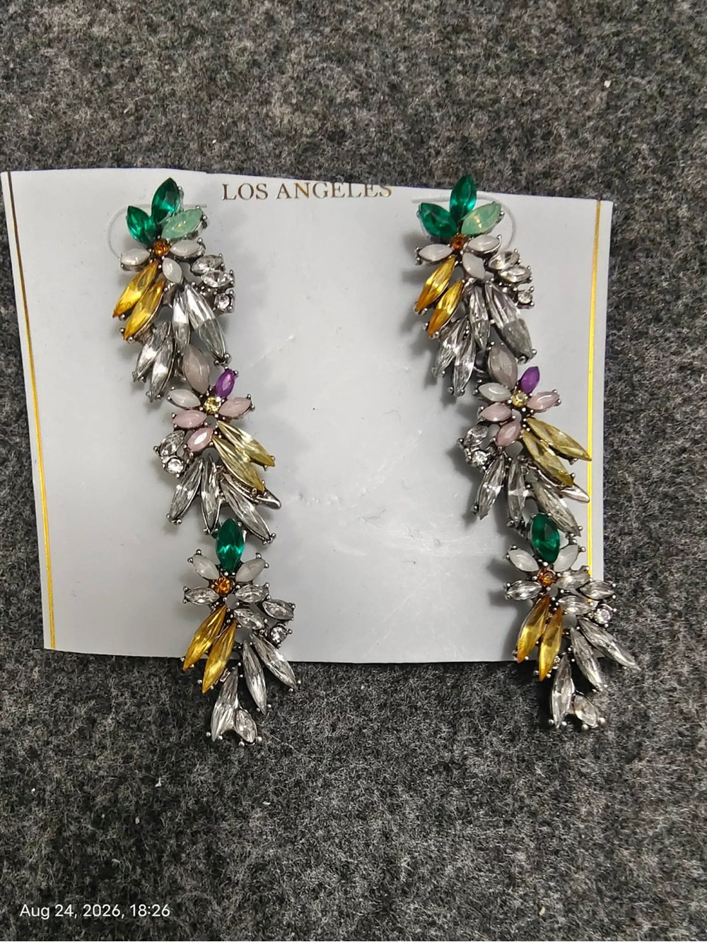 NWOT EYE CANDY LA Bastianne Earrings In Metallic  MRSP $39